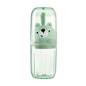 Travel Toothbrush Cup With Toothpaste Storage For Children Portable Foldable PCPP Material Pet Design - Product Image 5