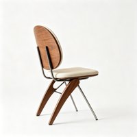 Chaise de salle à manger rembourrée de style minimaliste moderne, chaise d'appoint en bois pour la salle à manger, pour la maison et le restaurant