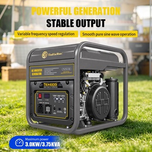 Générateur onduleur 3kW 230V 50Hz CE à onde sinusoïdale pure, faible THD, portable, essence, prise EU/UK, double sortie, réservoir 15L, 4 temps - Product Image 5