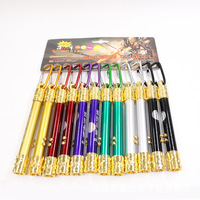 Vente en gros 3 en 1 Mini lampe de poche LED infrarouge Porte-clés Mini lampe de poche multifonctionnelle colorée pour cadeau