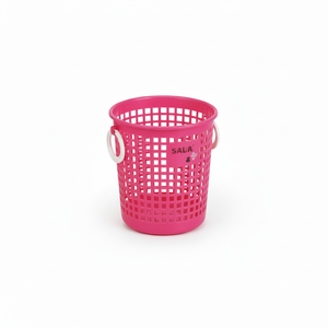 Cesto anello rotondo Inomata in rosso borse e cestini per biancheria durevoli - Product Image 1