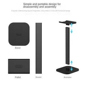 Z6 New Ear phone Stand <span class=keywords><strong>Computer</strong></span> Headset Kopfhörer halter Spiel Freis prec heinrich tung Abnehmbar mit Aluminium-Stütz halterung - Product Image 3