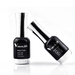 2PCS 12ML Venalisa Nail Art <span class=keywords><strong>Manucure</strong></span> Bonder Water Base Coat No-Wipe Top Coat Enamel Nail Polish UV Gel Kit - Product Image 3