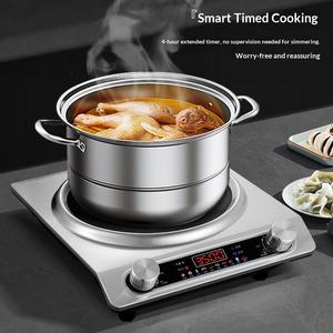 Cuisinière à induction Tai, nouvelle cuisinière à feu élevé pour la maison, ensemble complet avec casserole, cuisinière à batterie concave haute puissance, cuisinière électrique en céramique - Product Image 2