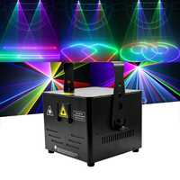 Projecteur laser d'animation RGB ILDA 10W contrôlé par application, faisceau laser 25 kHz pour cérémonie de mariage, éclairage laser de scène