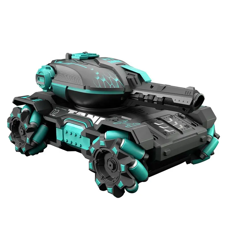 RC Tank Kids Military Toys With 360 Water Bomb 4WD Hobby Car For Adults And Children Rechargeable Battery Cool Tank Toy