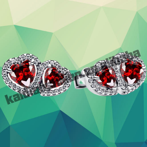 Ensemble de boucles d'oreilles et collier avec pendentif double cœur plaqué or et zircon, bijoux tendance pour femmes, cadeau d'anniversaire - Product Image 4