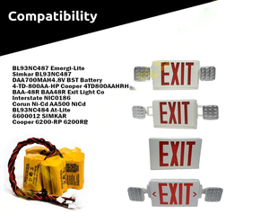 Yohcell 4.8V Ni-Cd pin <span class=keywords><strong>AA</strong></span> 500/600/700mAh khẩn cấp Exit ánh sáng sử dụng tùy chọn tùy chỉnh - Product Image 4