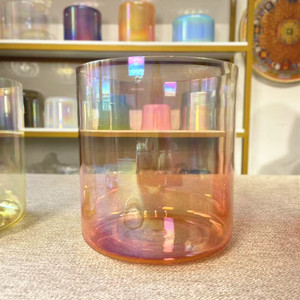 Juego de <span class=keywords><strong>cuencos</strong></span> para cantar de cristal espiritual HF, venta al por mayor, sonido curativo alquímico, Chakra Pastel, Color degradado, sonido de cristal, <span class=keywords><strong>cuencos</strong></span> altos - Product Image 4