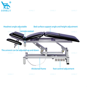 Table d'opération électrique SONKLY à un <span class=keywords><strong>moteur</strong></span>, pliable/en deux sections, réglable, pour traitement, physiothérapie et massage - Product Image 3