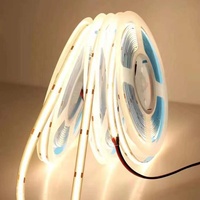 Lampu Strip LED COB CRI90 24v 480leds Ip67 Tahan Air Lampu Strip LED COB Fleksibel Putih 6000k RGB 12v Lampu Strip LED COB