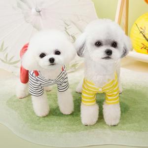 סרבל סגנון חדש לחיות מחמד אביב קיץ אופנתי ארבע רגליים מכנסי כלב בגדי זוג גור עם אבזם מתיחה - Product Image 4