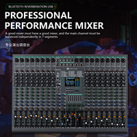 GAX-DM18 Console de mixage DJ professionnelle 18 canaux avec 99 effets DSP, interface USB et fonctionnalités de performance avancées