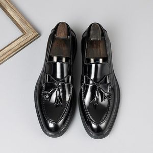 Zapatos formales de hombre personalizados de alta calidad en estilo de uniforme universitario clásico, zapatos de cuero casuales para hombre - Product Image 5