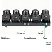 Igracelite 5x120W RGBW LED Swing Beam Bar Wash Moving Head Light 800W DMX512 Pixel Stage Effect Lighting DJ Disco Event