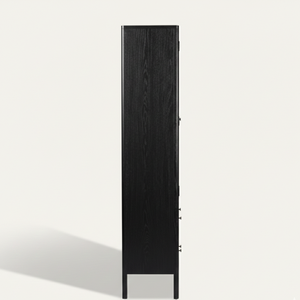 Meuble à vin extensible en verre noir, design moderne, vitrine de rangement pour bar à domicile, villa, salon, mobilier de luxe - Product Image 4