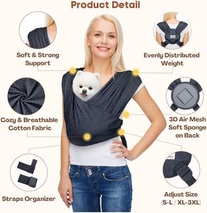 Muestras Gratis de Transportadoras para Perros Pequeños, Transportadora Frontal para Perros Pequeños, Transportadora de Mascotas con Manos Libres, Transportadoras para Gatos con Tamaño Ajustable - Product Image 5