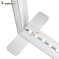 Wasserdichter Ultraflacher Dekorativer LED-Leuchtkasten für Innenräume Rechteckiger Beleuchteter Werbe-Aluminiumrahmen Stoff-Display