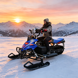 Motoneige électrique avec phare, suspension à ressorts, traîneau directionnel, équipement de <span class=keywords><strong>ski</strong></span> tout-terrain <span class=keywords><strong>pour</strong></span> adultes en montagne en hiver - Product Image 1