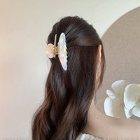 Nouvelles pinces à cheveux en acétate de style coréen haut de gamme, élégantes et simples, vente en gros pour femmes