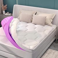 3 Zoll Doppelschichtige Extra Dicke Kühlende Gel-Memory-Foam-Matratzenauflage Twin-Größe Weiche Pillow-Top-Matratzenauflage zur Rückenschmerzlinderung