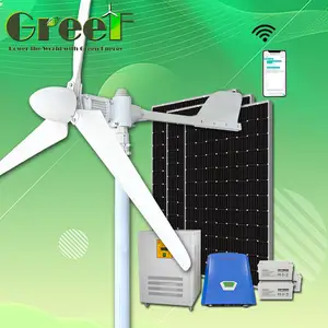 20KW Off Grid High Efficiency Horizontal Axis Wind Turbine Solar Hybrid System