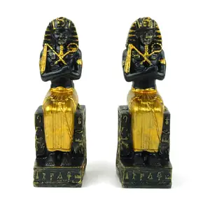 Pharaoh Mini Size Statue Ancient Egyptian King Tutankhamun Figurine Collectible Decorative Sculpture