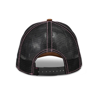 Topi Trucker Custom High Profile Structured 5 Panel Snapback Bahan Katun Twill Dua Warna dengan Logo Bordir