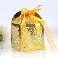 50 Pezzi per Confezione, Scatole Portaconfetti per Matrimonio, Scatole Regalo Piccole con Taglio Laser per Bomboniere, Battesimi, Compleanni