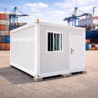 Rumah Kontainer Modular Portabel 20Ft, Rumah Kecil Prefabrikasi Baja, Kabin Kemah Luar Ruangan, Rumah Kontainer Bongkar Pasang