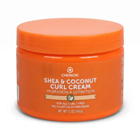 Crème définissante pour boucles avec beurre de karité et huile de coco pour boucles de type 3 et spirales de type 4 / Activateur hydratant anti-frisottis