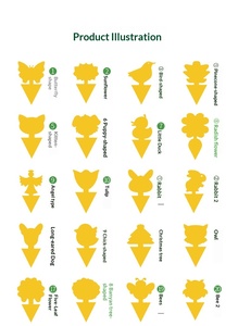 10 Pièges à insectes collants en forme de plaque, double face, pour jardin <span class=keywords><strong>potager</strong></span>, balcon et plantes en pot - Product Image 2