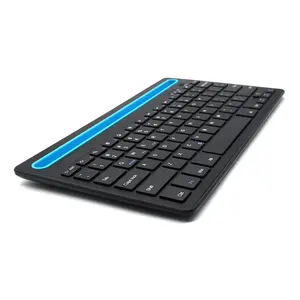 新款超薄迷你触摸板无线蓝牙手机平板键盘，带ipad iphone插槽
