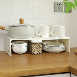 Extendable Kitchen <b>Sink</b> <b>Storage</b> Rack Multi Layer Cookware Organizer Adjustable Cabinet Pot Rack For Home Use - Product Image 4