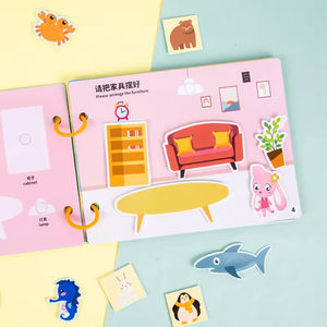 Papel educativo para niños, libro ocupado, certificado CPC juguete, fomenta el reconocimiento del sentido común y la alfabetización, juegos de pegado silencioso - Product Image 5