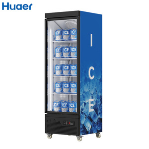 Comercial Supermercado Bebida Enfriador Vitrina Refrigerador Cubitera Congelador Vertical Expositor - Product Image 5