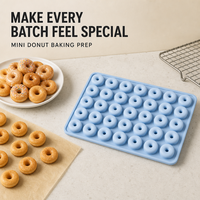 Moule en silicone réutilisable pour beignets, 40 cavités, forme anneau, sans BPA, pratique, polyvalent, durable, accessoires de pâtisserie DIY