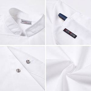 เสื้อแจ็คเก็ตยูนิฟอร์มกันน้ำสำหรับพนักงานโรงแรมร้านอาหาร สีพื้น สำหรับผู้หญิงและผู้ชาย เหมาะสำหรับงานครัวและเชฟ ขายส่ง - Product Image 2