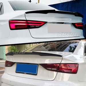 Aileron de coffre arrière noir brillant/effet fibre de carbone pour Audi A3 S3 8V Berline 2014 2015 2016 2017 - Accessoire de style automobile - Product Image 2