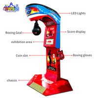 Machine de jeu Dragon Punch à monnayeur, simulateur de force de boxe, équipement de divertissement de boxe pour centre commercial et salle d'arcade