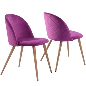 <strong>UK</strong> Style Lingge Decoration <strong>Velvet</strong> Dining <strong>Chair</strong> Stainless Metal Chrome Living Room <strong>Chair</strong> for Sale - Product Image 6
