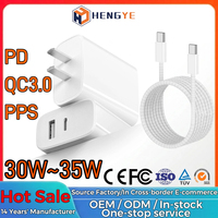 Universele Mobiele Telefoon Opladers QC 4.0 USB-C Power Adapter PD 3.0 USB Oplader 30W Oplader Type-C GaN 35W Snellader