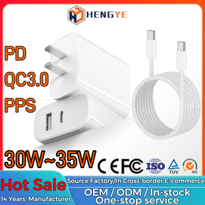 Cargadores Universales para Teléfonos Móviles Qc 4.0, Adaptador de Corriente Usb-c, Carga Usb Pd 3.0, Cargador de 30w Tipo C, Cargador Rápido Gan de 35w - Product Image 1
