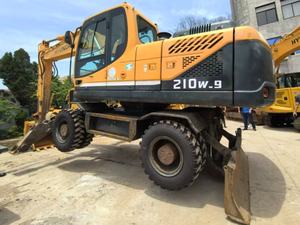 Excavatrice sur pneus HYUNDAI 210W-9 prête à être expédiée Excavatrice coréenne originale de seconde main 21 tonnes 210w-9 en stock - Product Image 3
