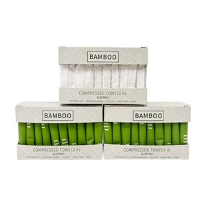 Biểu Tượng Tùy Chỉnh Không gây dị ứng Dùng Một Lần Mặt Khăn Thân Thiện Với Môi Sợi Tre Tốt Nhất Dùng Một Lần Nén Mặt Khăn Cho Du Lịch - Product Image 2