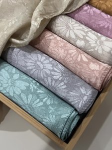 Nuovo Design: <span class=keywords><strong>Sciarpa</strong></span> Lunga in Seta Sintetica Jacquard per Donne Musulmane Malese, Copricapo Femminile - Product Image 2