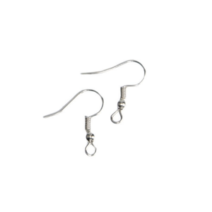 Gancio per Orecchini Ilan 19x20mm Colore Argento 50 Pezzi Componenti per Gioielli - Product Image 1