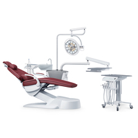 Fauteuil dentaire de luxe S208Plus à conception synchronisée avec éclairage chirurgical LED sans ombre