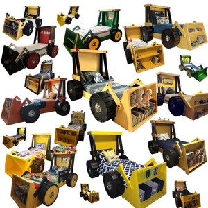 เตียงเด็กเล่นไม้จริงแบบคลาสสิก รูปทรงรถบรรทุก พร้อมการปกป้องพิเศษ ตกแต่งห้องเด็กอ่อน และเป็นเฟอร์นิเจอร์สำหรับเด็กวัยเตาะแตะ เป็นมิตรต่อสิ่งแวดล้อม - Product Image 4