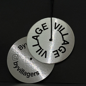 Thẻ kim loại tùy chỉnh in giấy hangtag treo thẻ quần áo may mặc thẻ giấy hangtag - Product Image 6